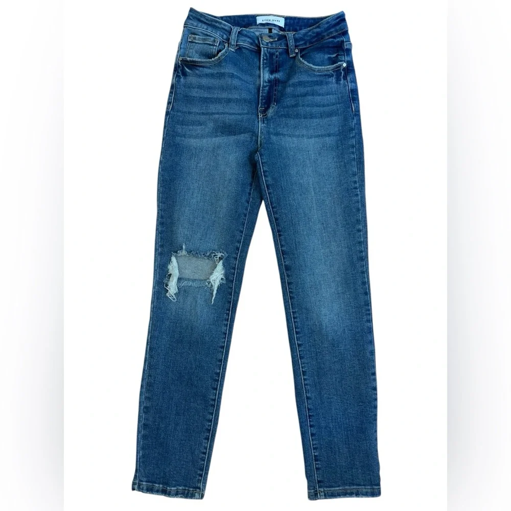 High Rise Blue Jeans - Picture 3 of 8